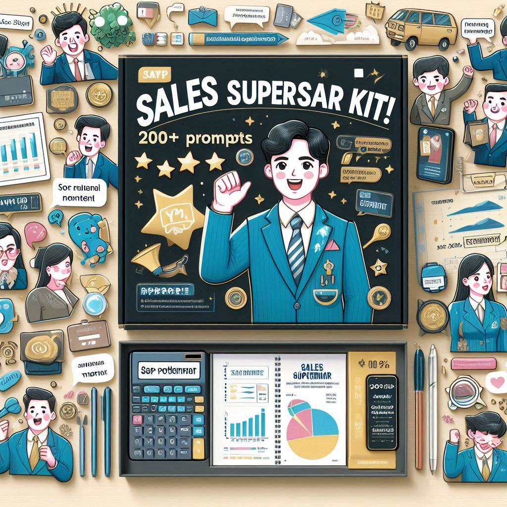Sales Superstar Kit! 200+ Prompts เพิ่มยอดขาย วิเคราะห์ลูกค้าและปิดการขาย ยอดขายเพิ่ม 200%